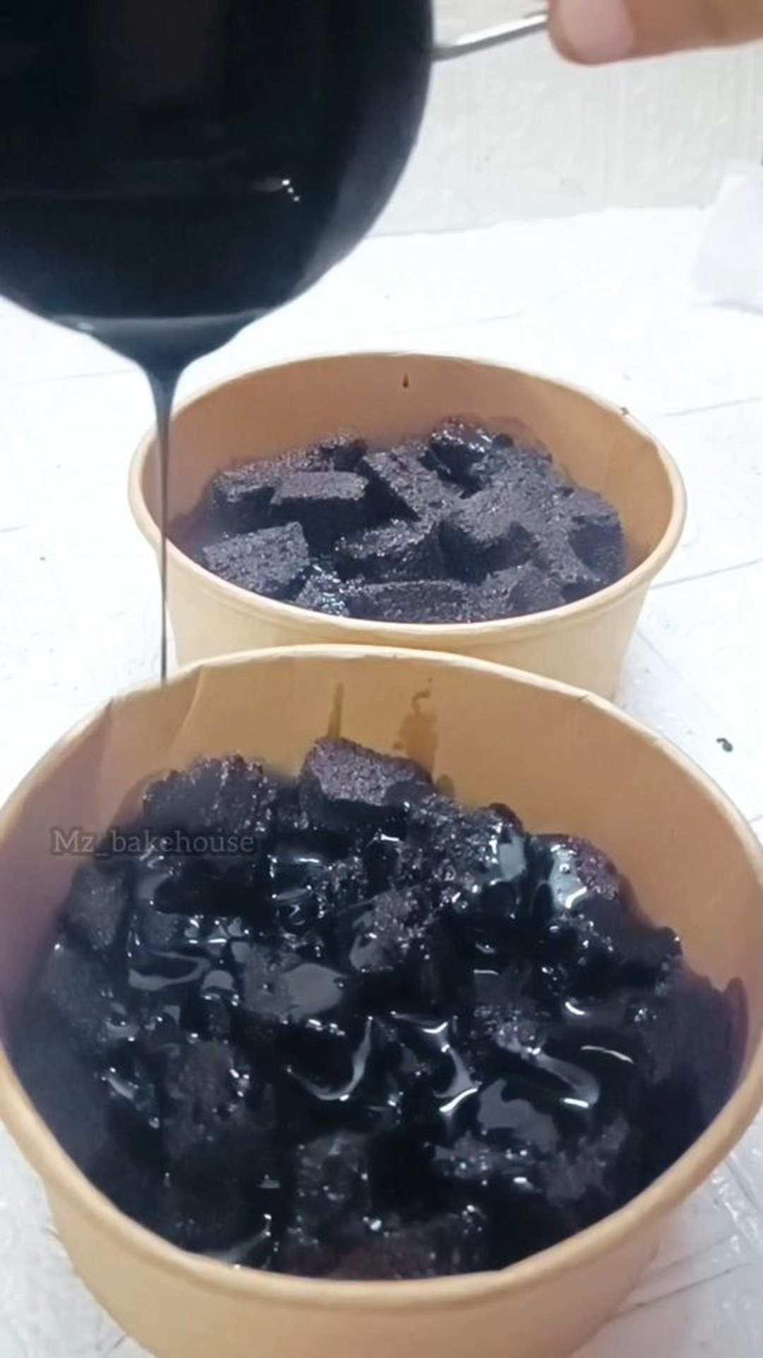 Chocolate dessert tubs
